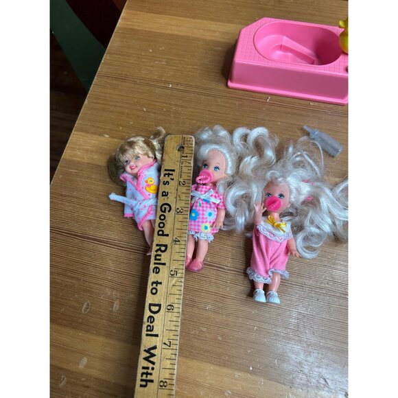 Vintage Y2K Barbie 90s lot accessories little sisters bathtub time Kelly - Picture 8 of 8